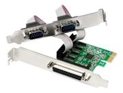 Placa Pci Express 1x 2 Porta Serial Db9 E 1 Paralela Db25 T105