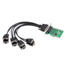 Placa PCI-Express IO CREST RS-232 DB9 8 portas serial 2.0 x1