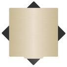 Placa PEI HICTOP 310x310mm texturizada e lisa de dupla face