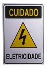 Placa Perigo Chave Geral Pvc Eletricidade - 3 unidades
