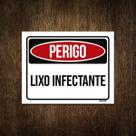 Placa Perigo Lixo Infectante 27X35