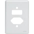 Placa Perlex Branca 4X2 (1 Saida+1Tomada) 23Pl2It