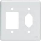 Placa Perlex Branca 4X4 (3 Saida+Tomada) 23Pl3/1T