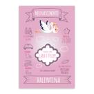 Placa Personalizada MDF Nascimento Menina 30x40cm Placa Personalizada MDF Nascimento Menina 30x40cm
