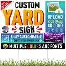 Placa Personalizada para Jardim Sigo Signs 46x61 cm Frente e Verso