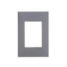 Placa Pial Plus+ 4X2cm Três Postos Cinza - Pial Legrand