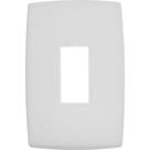 Placa Pial Plus+ Branca 4X2 - 1 Modulo Horizontal - 618501Bc
