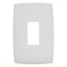 Placa Pial Plus+ Branca 4X2 - 1 Modulo Horizontal - 618501Bc
