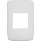 Placa Pial Plus+ Branca 4X2 - 2 Modulos - 618502Bc