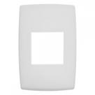 Placa Pial Plus+ Branca 4X2 - 2 Modulos - 618502Bc