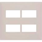 Placa Pial Plus+ Branca 4X4 (2+2 Distanciada) 618514Bc Placa Pial Plus+ Branca 4X4 (2+2 Distanciada) 618514Bc