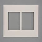 Placa Pial Plus+ Branca 4X4 - 3 Modulos + 3 Modulos Horizontais - 618516