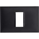 Placa Pial Plus+ Preta 4X2 (1 Modulo Horizontal) 618501Pt