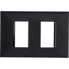 Placa Pial Plus+ Preta 4X2 (2 Modulo Distanciado) 618506Pt