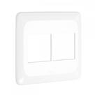 Placa Pial Pop Branca 4X4 (2+2 Horizontal) Lgp44