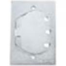 Placa Piso Aluminio Tramontina 4X2 Unha Para 1 Rj45 56121/088