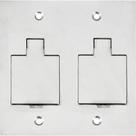 Placa Piso Inox 4X4 Unha 2 Telebras Pi442Tb Placa Piso Inox 4X4 Unha 2 Telebras Pi442Tb