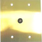 Placa Piso Latao 4X4 Passag.Cabo Pp06/00