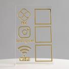Placa Pix Display Mesa Balcão Wifi Instagram Lojas Consultório Escritório Acrílico Personalizado Placa Pix Display Mesa Balcão Wifi Instagram Lojas Consultório Escritório Acrílico Personalizado