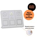 Placa Pix,Whats e Insta Para Pagamento QR Code Branca - Kit 2 UNID Cor: Branco com Prata