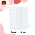 Placa Porcionadora Dosadora De Doces Brigadeiro 7g 50 Furos