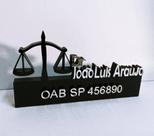 Placa Profissao MDF 18mm com espelho acrilico todas profissões
