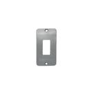 Placa pvc 1 tecla 3/4" cinza - maxxbox