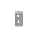 Placa pvc 2 rj45 3/4" cinza - maxxbox Placa pvc 2 rj45 3/4" cinza - maxxbox