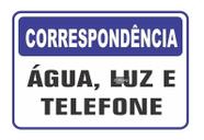 Placa Pvc Àgua, Luz E Telefone Auto-adesiva Jaime