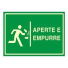 Placa pvc fotol.15x30 aperte e empurre - 315AP - SINALIZE
