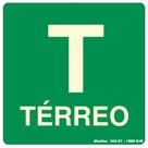 Placa PVC Fotoluminosa 15x15 Térreo - 350AH - SINALIZE