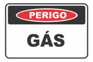 Placa Pvc Perigo Gás Auto-adesiva Jaime