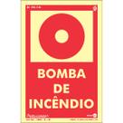 Placa PVC Rígido 1,00mm 10x15cm Bomba de Incêndio PAF-694