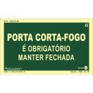 Placa PVC Rígido Porta Corta Fogo Fotoluminescente 0,80mm 24x12 PAF-913