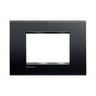 Placa Quadrada 4x2 Bticino 3 Módulos Pial Lna4803ar