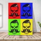 Placa Quadro Barbearia Bigode Decoração Qualidade 30x30cm