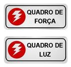 Placa Quadro De Luz / Quadro De Força 6x15 Alumínio Sinalize