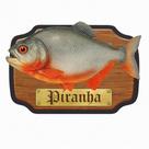 Placa Quadro Decoração MDF 3D Peixes do Brasil - Piranha Placa Quadro Decoração MDF 3D Peixes do Brasil - Piranha