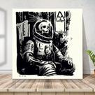Placa Quadro Decorativo Dead Astronaut Arte Mdf 30x42cm