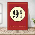 Placa Quadro Estação 9 3/4 Harry Potter Decoração 20x30cm Placa Quadro Estação 9 3/4 Harry Potter Decoração 20x30cm