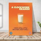 Placa Quadro Filme Clockwork Laranja Mecânica O Mdf 30x30cm