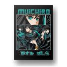 Placa Quadro Metal Anime Demon Slayer Muichiro Decoração