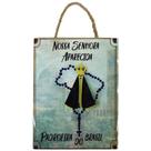 Placa Quadro Nossa Sra Aparecida Padroeira Brasil Porcelana Placa Quadro Nossa Sra Aparecida Padroeira Brasil Porcelana