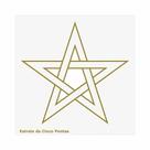 Placa radionica 14cm - estrela de cinco pontas