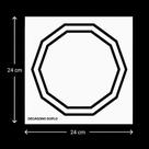 Placa Radiônica Decágono Duplo em PVC 24x24 cm - Potencializador de Energia Placa Radiônica Decágono Duplo em PVC 24x24 cm - Potencializador de Energia