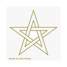 Placa Radiônica Estrela de Cinco Pontas - Representa o crescimento interior, a iluminação, o equilíbrio, a cura, e todas as características do ser
