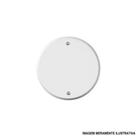 Placa redonda cega 4*4 branco pezzi