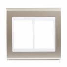 Placa refinatto 4x4 6 posições concept branco/champanhe - weg