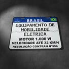 Placa Refletiva Pvc Autopropelido Mobilidade Elétrica