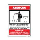 Placa Regras Banheiro Feminino